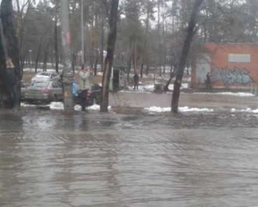 На левом берегу Киева начался потоп (фото, видео)