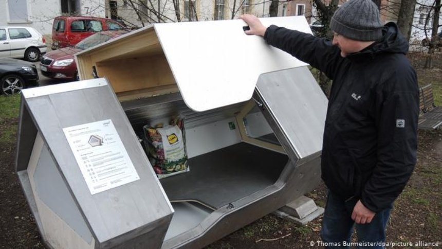 В немецком Ульме установили капсулы, которые спасут бездомных от холода 