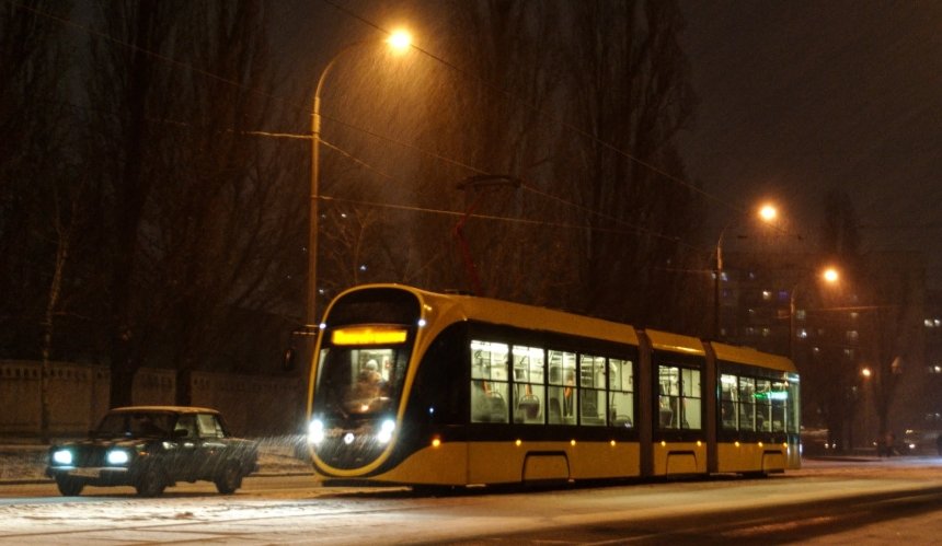 В Киеве начали тестировать новые трамваи