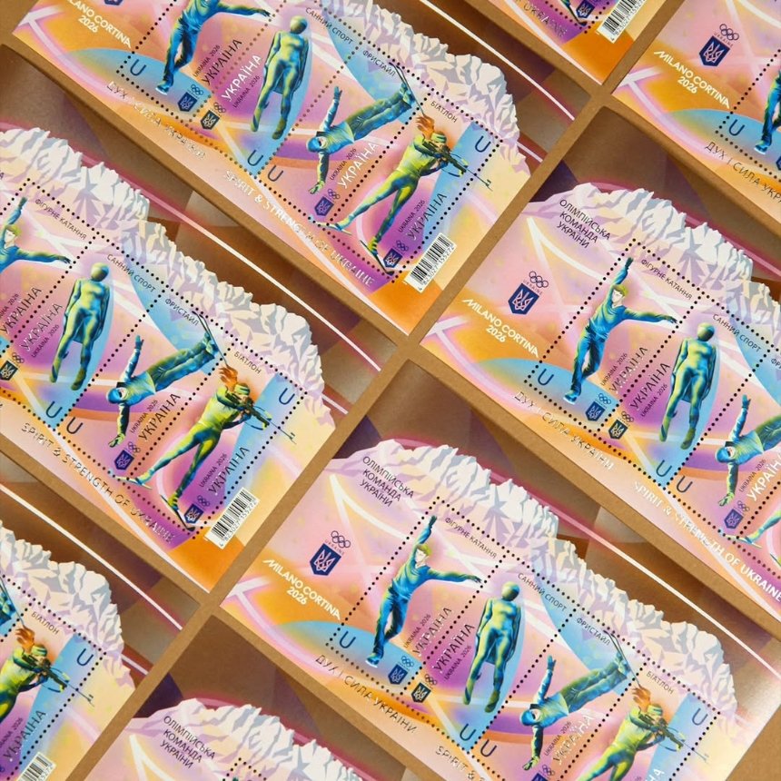 Укрпошта випустила марку до Зимових Олімпійських ігор-2026