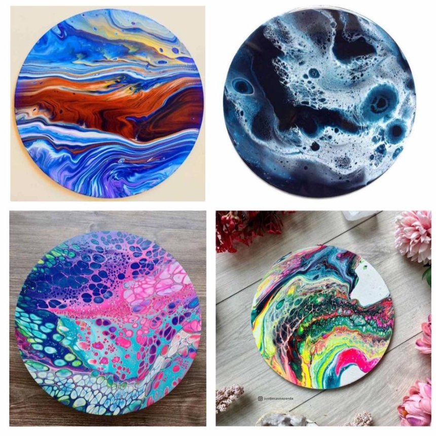 Майстер-клас “Флюїд арт: Планета” Майстер-клас “Флюїд арт: Планета”