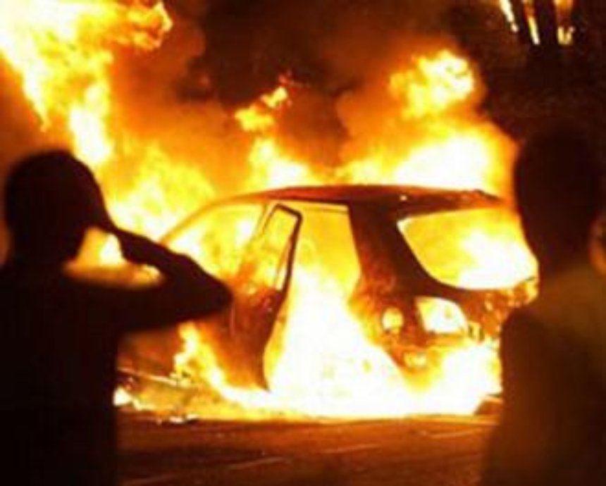 Борцу с игровыми автоматами под Киевом сожгли машину