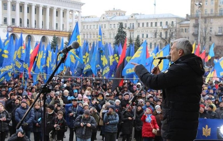 Националисты на Майдане провели «Вече достоинства» за честные выборы (фото, видео)