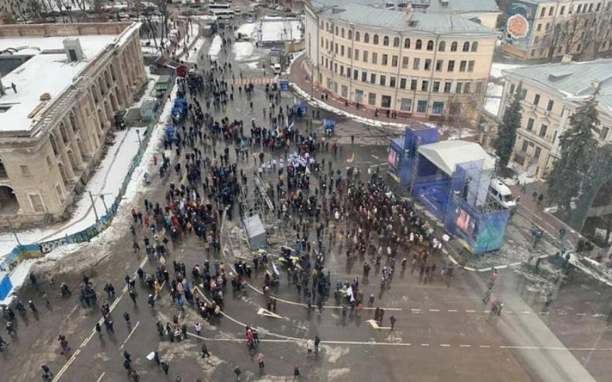 Блогер Барабошко заявил, что на митинг Тимошенко согнали работников строительной компании