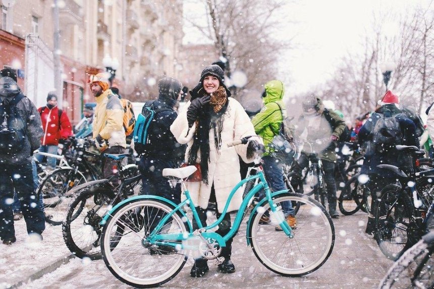 Киевские велосипедисты присоединятся к всемирной акции в День влюбленных