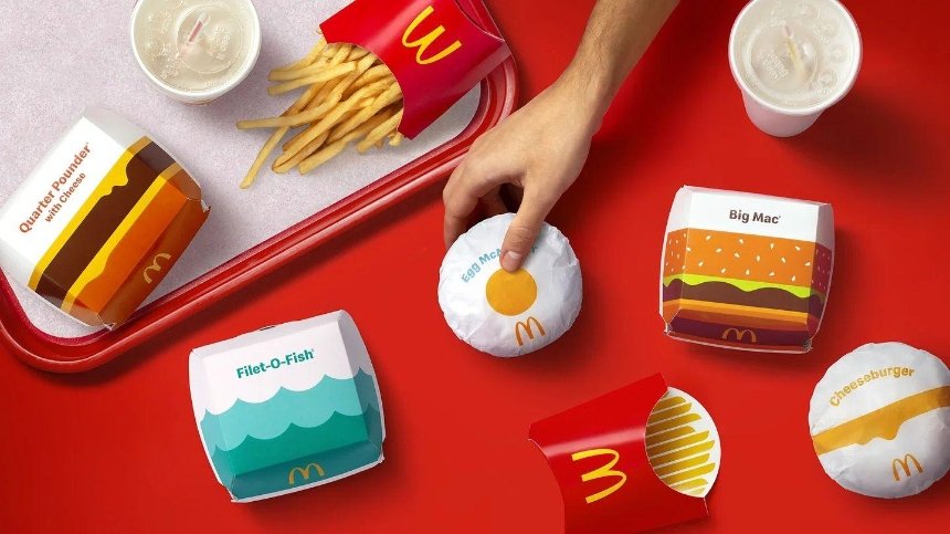 Иконки вместо надписей: McDonald’s проведет редизайн упаковок