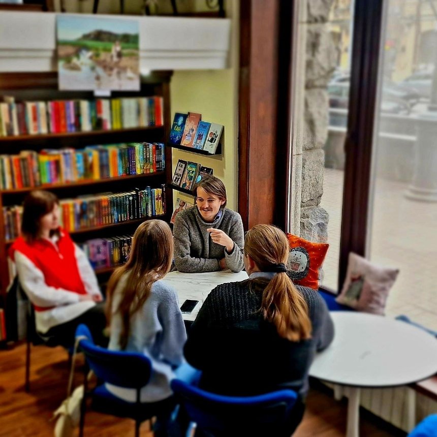 Джек Глісон у Києві в книгарні