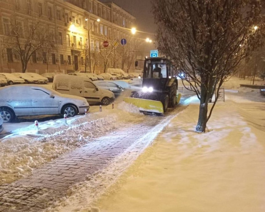 Київ засипає снігом