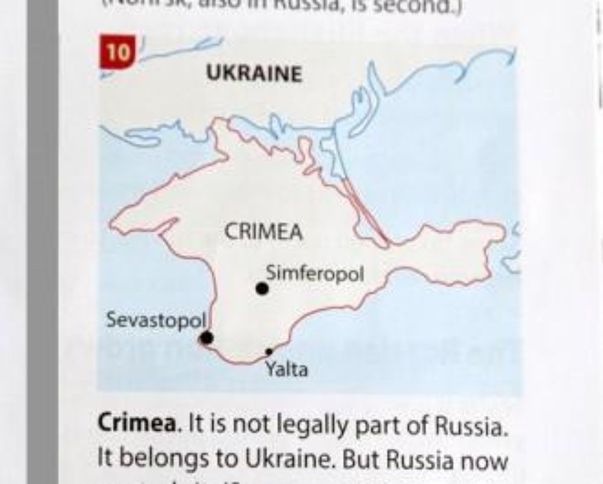 Oxford University Press выпустили обновленный учебник по географии, в котором Крым - это Украина
