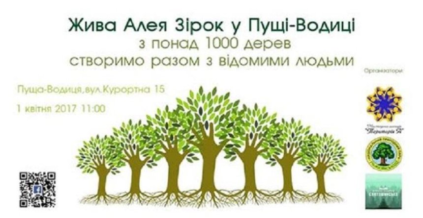 "Аллея звезд": в Киеве высадят деревья