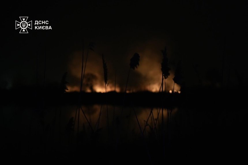 5 березня у Дарницькому районі на території екопарку "Осокорки" сталася пожежа