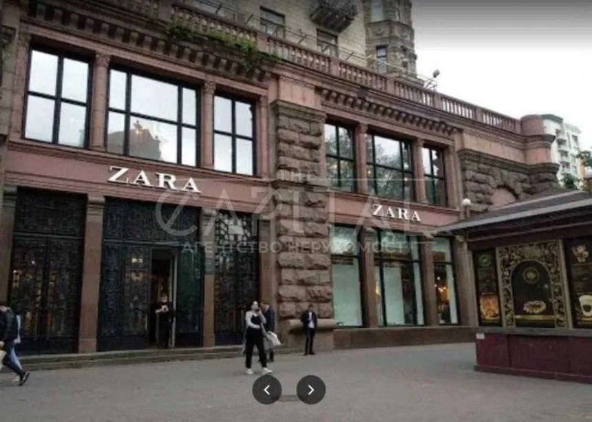 Приміщення магазину Zara, що знаходиться на вул. Хрещатик, 23 здаватимуть в оренду