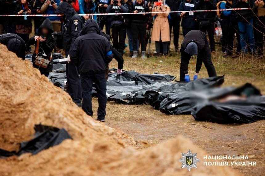 Поліція ідентифікувала 98% загиблих у Бучі та 2500 російських катів