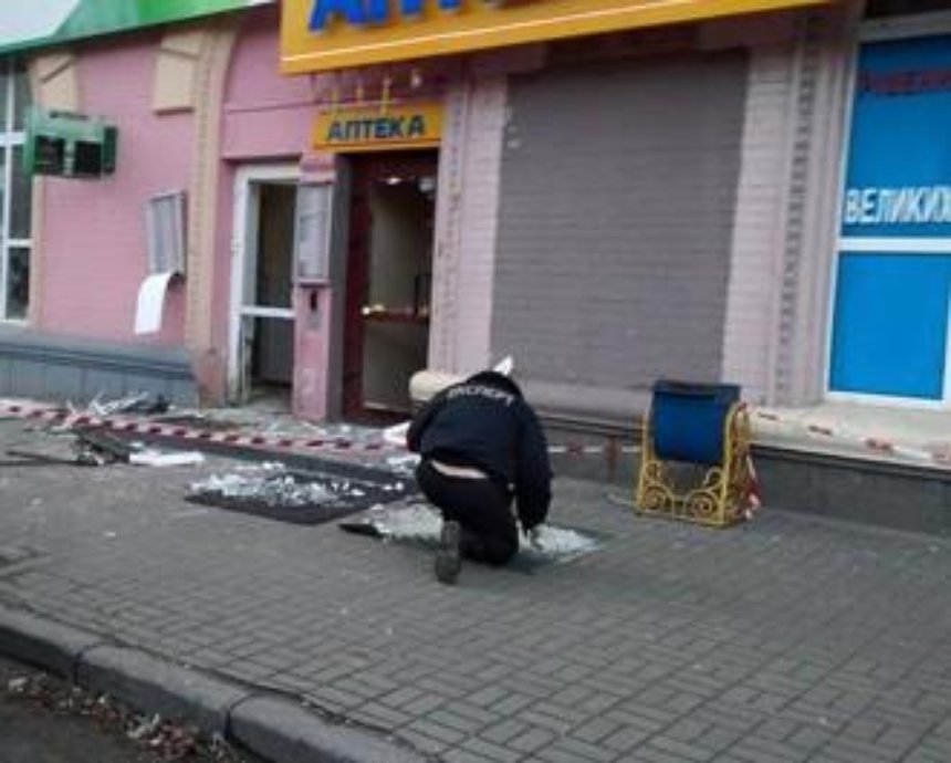 У отделения российского банка в Киеве произошел взрыв