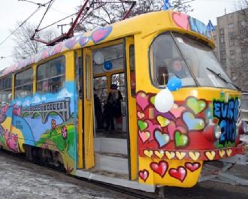 В Киеве появится трамвай с 3-D рисунками