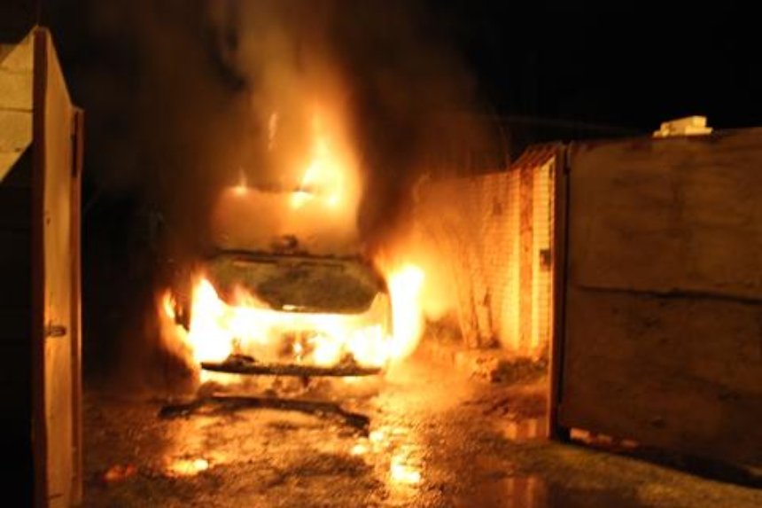 Борьба за лес: активистке сожгли авто (фото, видео)