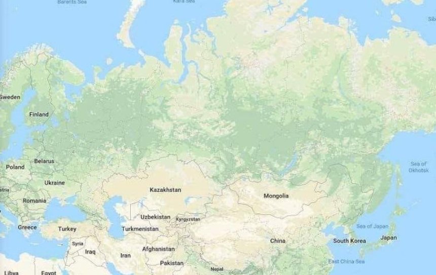 Американцы стерли с карты мира Россию в Google Maps