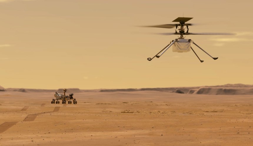 На Марсе впервые взлетел беспилотный вертолет: как это было