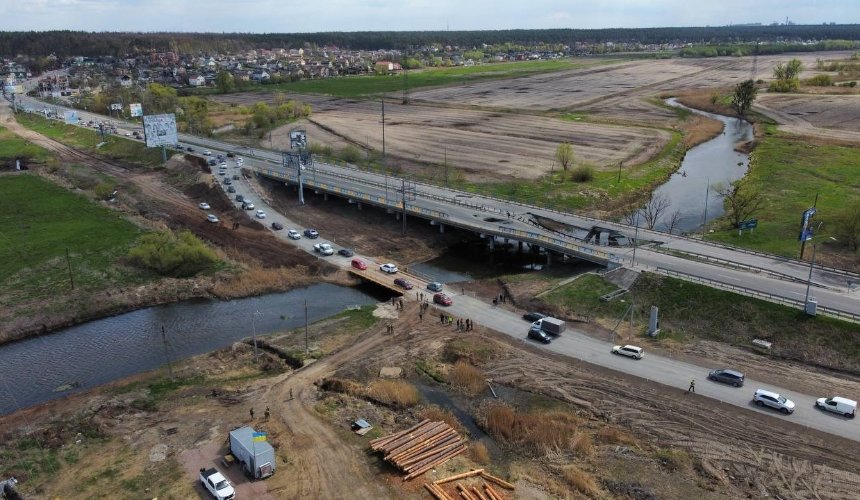 Ще один тимчасовий міст відкрили на Київщині