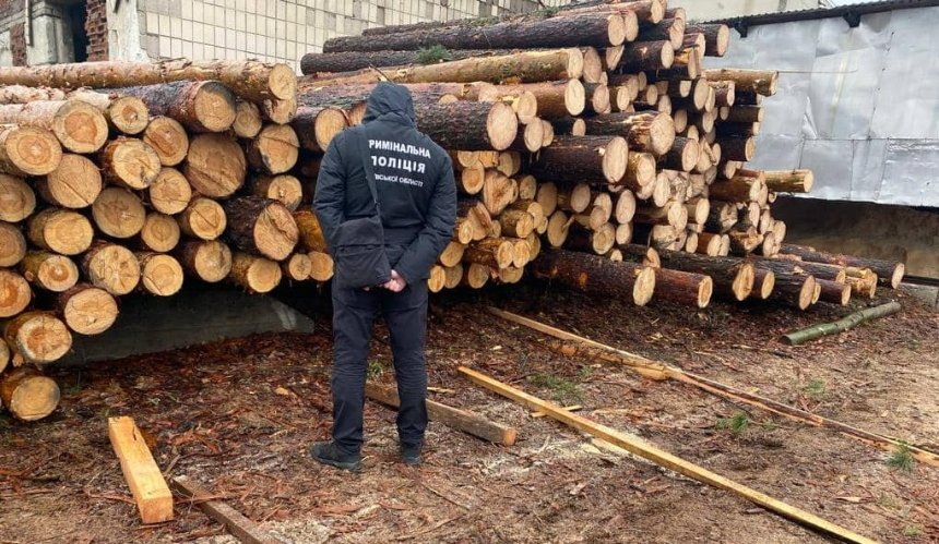 На Київщині під виглядом санітарної очистки нелегально проходила вирубка лісу. У Білоцерківському районі деревину продавали на дрова, а у Вишгородському — збували у вигляді дощок.