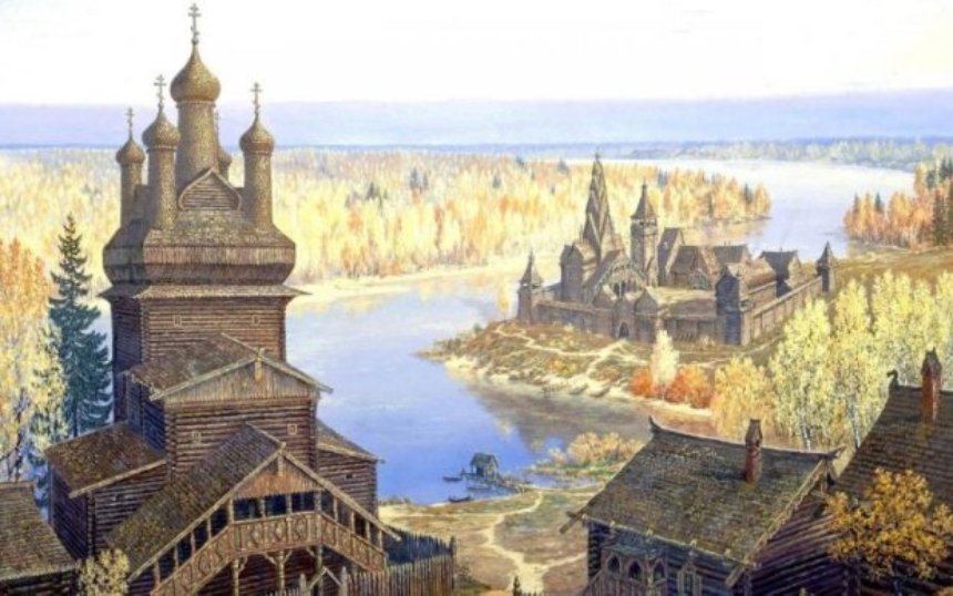 Як вигляда Київ у давнину, малюнок
