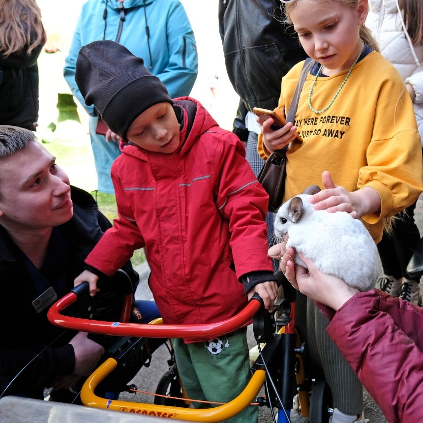 В Національній дитячій спеціалізованій лікарні “Охматдит” відновлюють сеанси зоотерапії з тваринами з Київського зоопарку