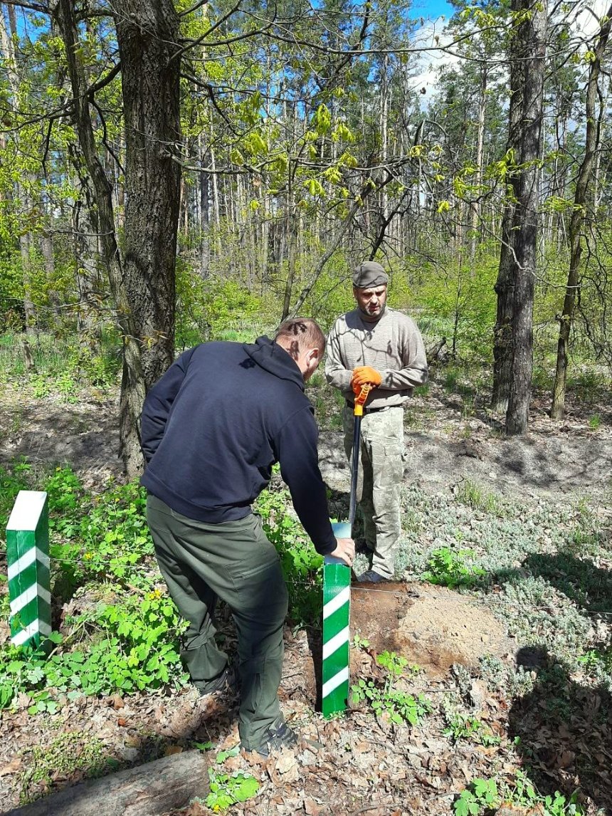 У Київському лісництві в зоні відпочинку "Перлина" комунальники встановили десятки нових антипаркувальних стовпчиків
