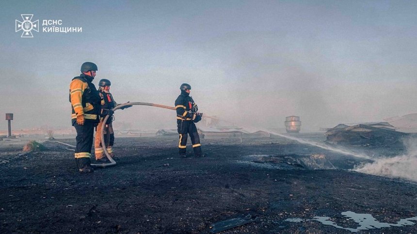 Нічна атака дронів на Київщину 15 квітня