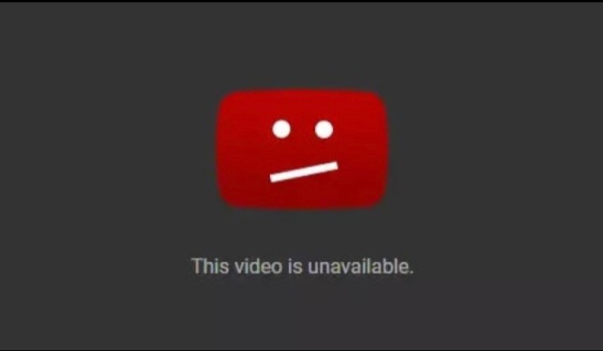 значок заблокованого відео на YouTube