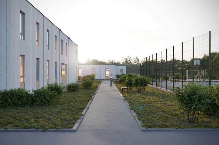 У Ворзелі будують модульне житло для ВПО за проєктом Balbek Bureau: фото
