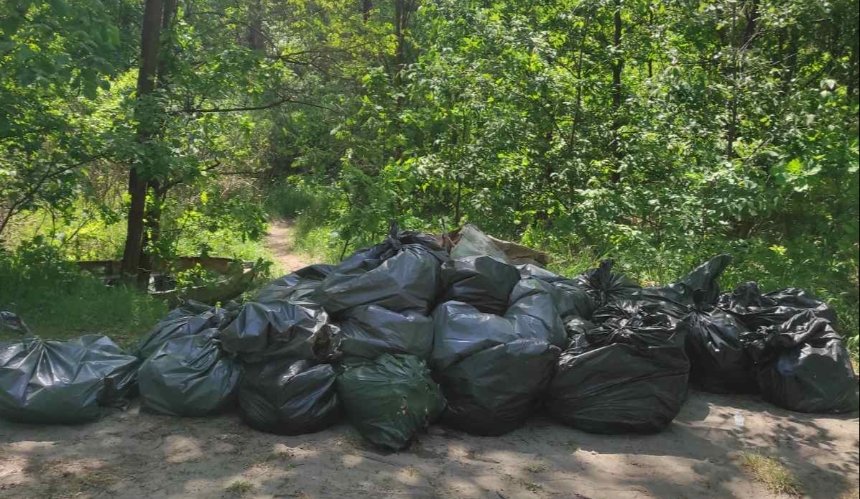 У Києві прибрали ландшафтний заказник "Жуків острів", який потерпав від сміття: фото