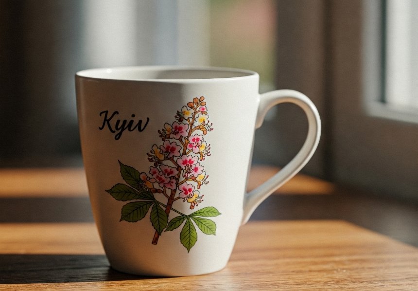 Кераміка із зображенням Києва