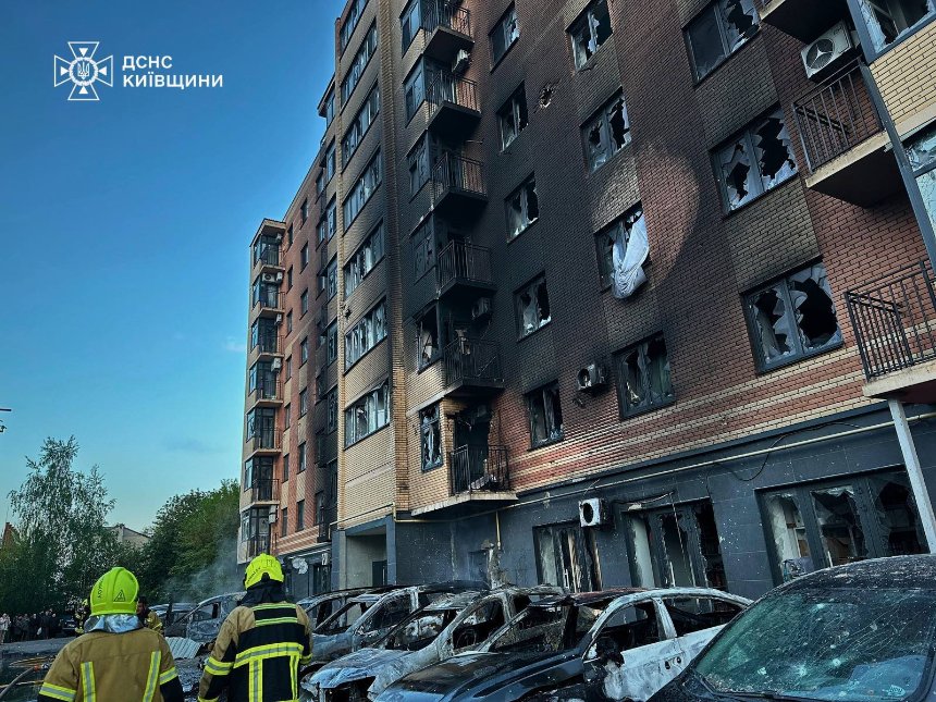 Наслідки обстрілу Київської області 14 травня