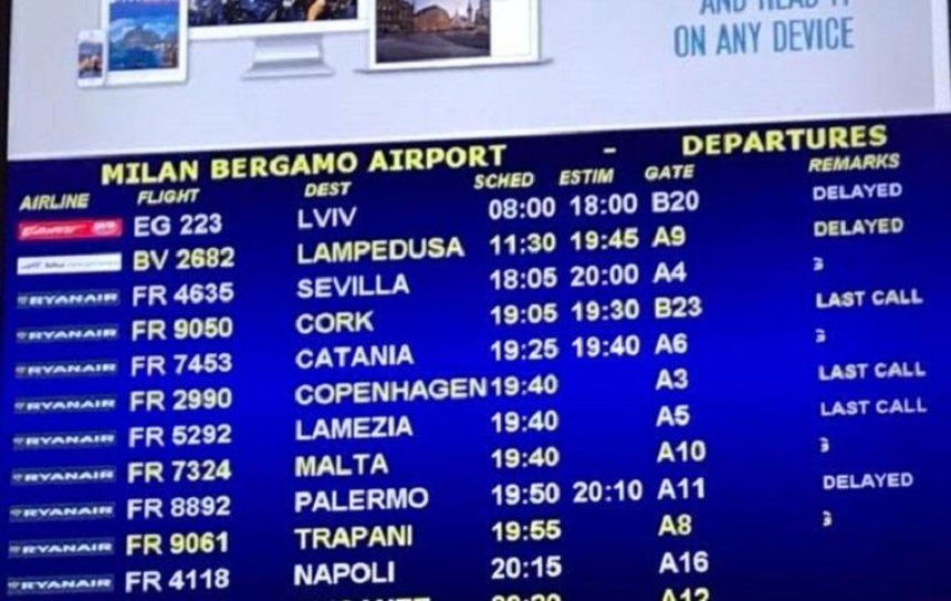 Около сотни украинских туристов застряли в аэропорту Милана 