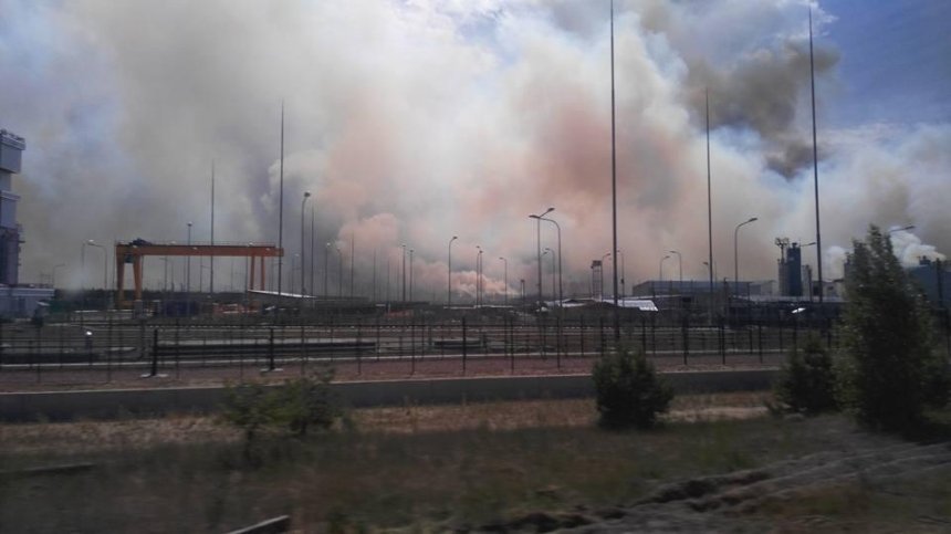 В Чернобыле горит «Рыжий лес» (фото)