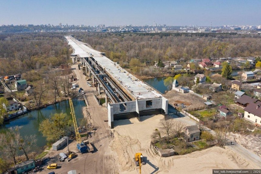 Кличко: «Город не может остановить строительство Подольского моста ради группы людей»