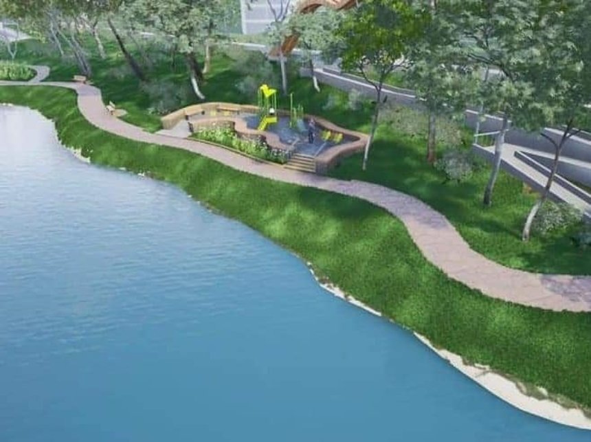 Проект обустройства Иорданского озера. Фото: facebook.com/kyiv.city.council