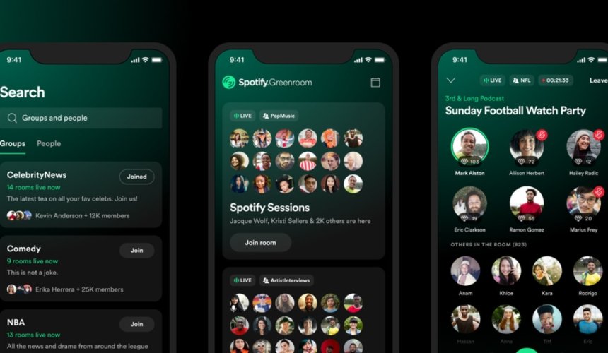 Сервис Spotify представил приложение для аудиоконференций