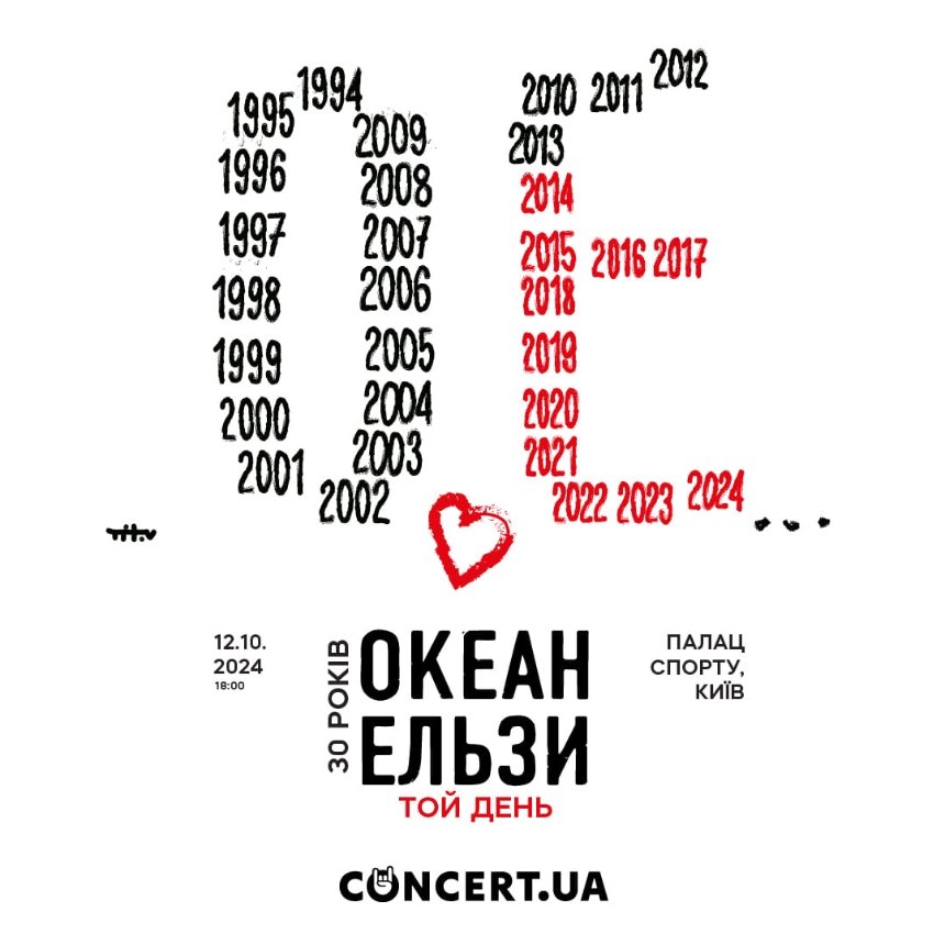 Гурт Океан Ельзи анонсував концерт у Києві до свого 30-річчя: дата