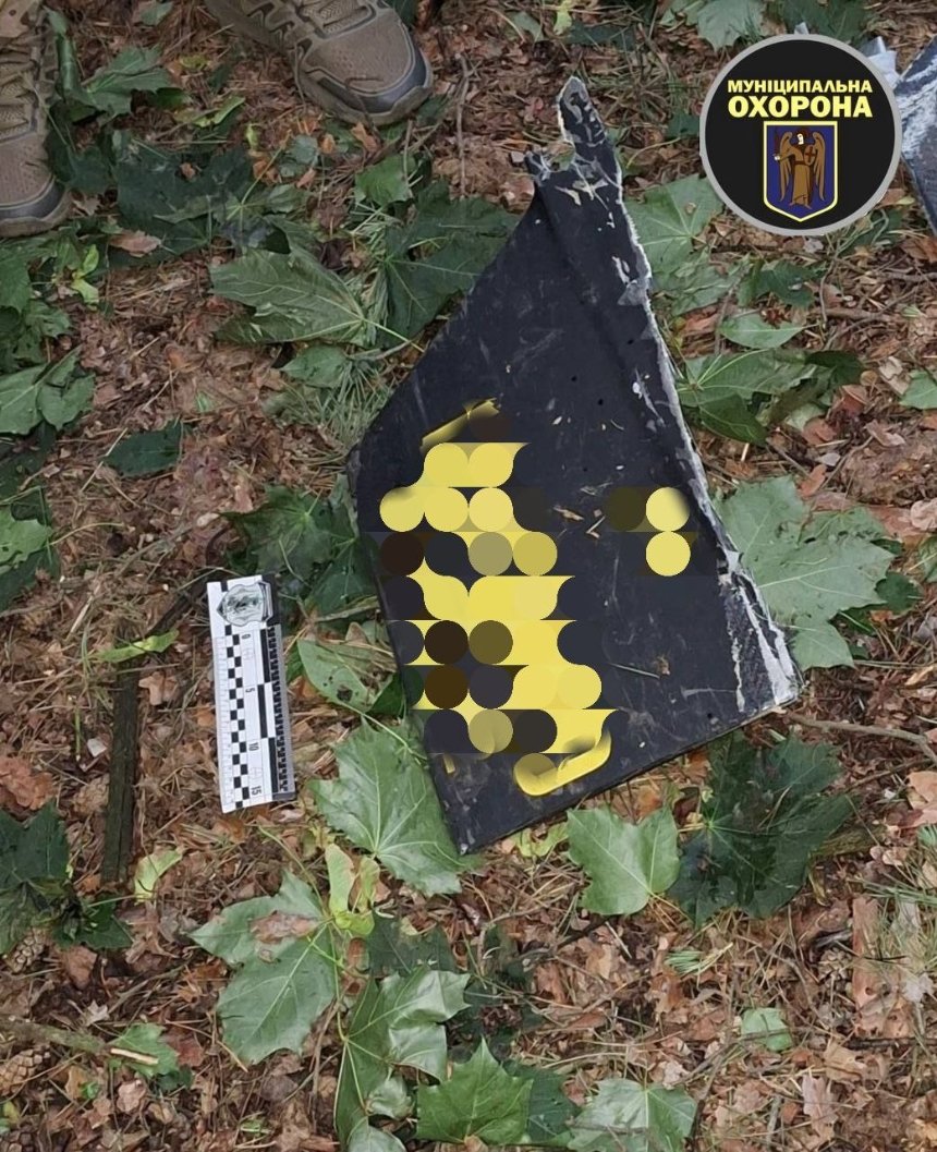 У київському парку знайшли уламки російського дрона