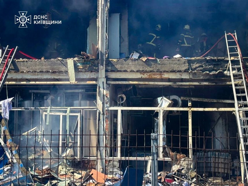 Дронова атака на харчове підприємство під Броварами 5 червня