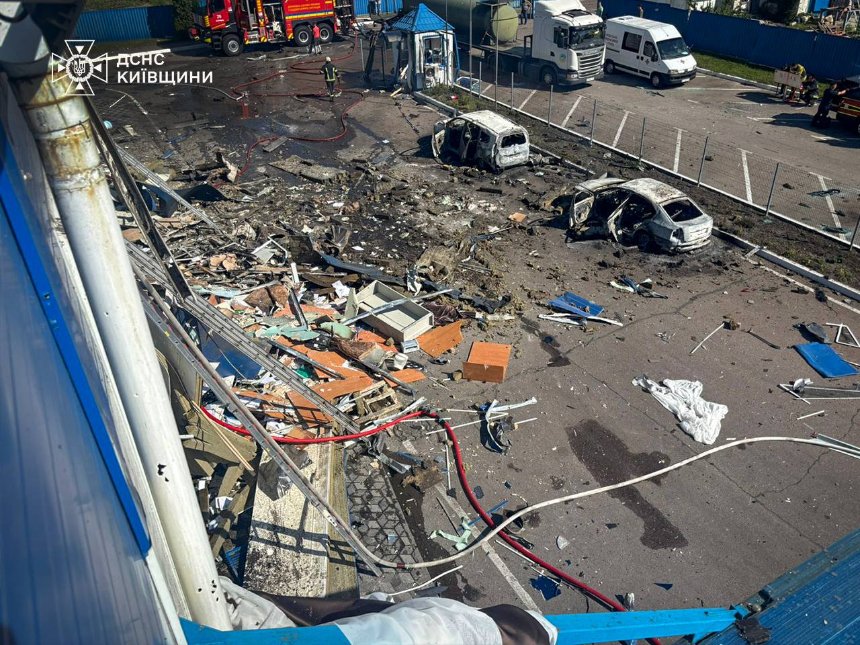 Дронова атака на харчове підприємство під Броварами 5 червня