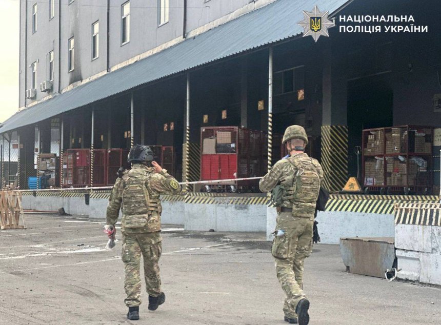 Вибух на терміналі Нової пошти у Києві
