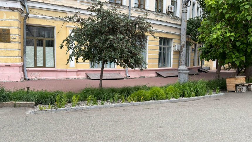 На Контрактовій площі оновили інноваційний дощовий садок