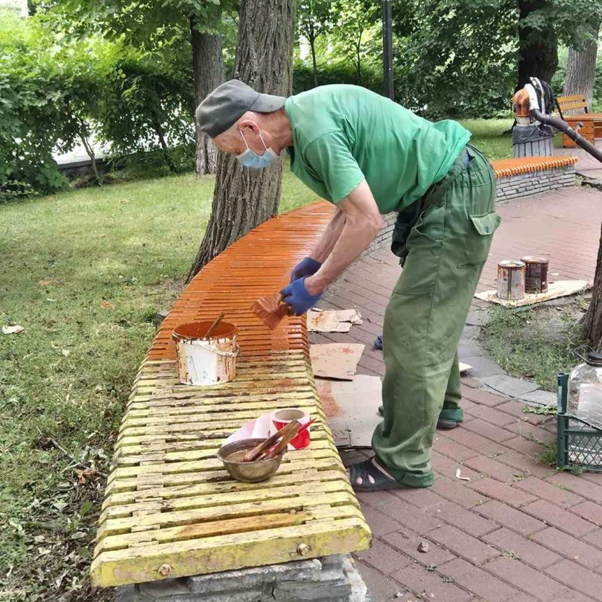 У Києві оновлюють сквер ім. Івана Котляревського