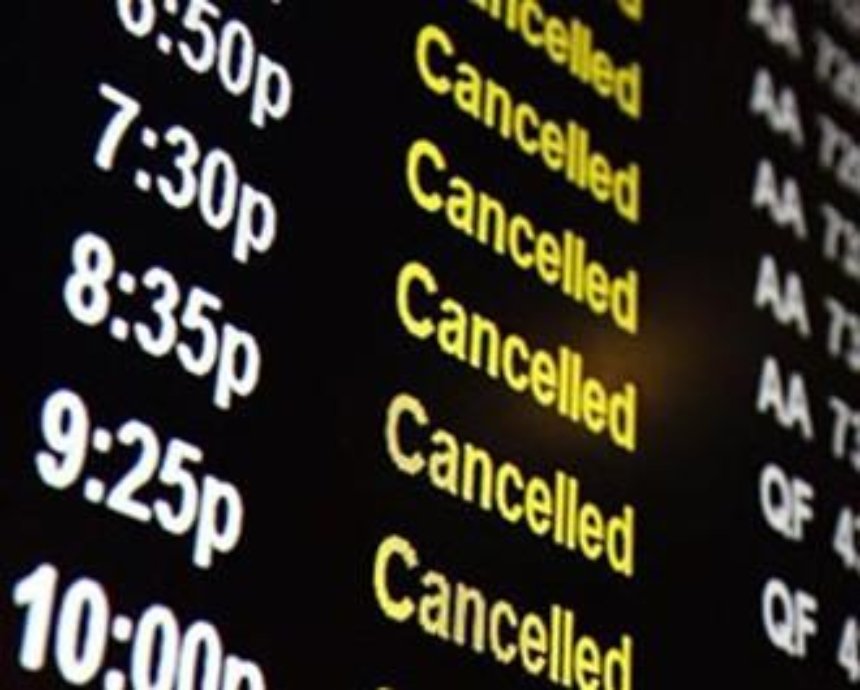 Ряд рейсов на вылет и прилет отменено по аэропорту "Борисполь"