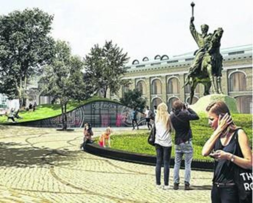 Реконструкция Контрактовой: на площади могут появиться сад, места для селфи и старинные трамваи