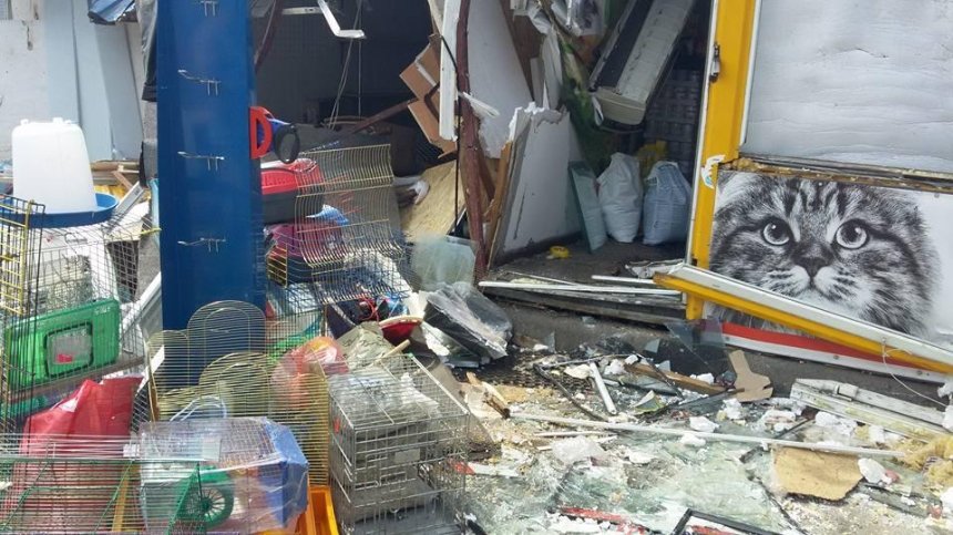  Погром на рынке в Киеве: бульдозеры уничтожили зоомагазин с животными (фото)