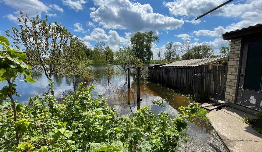 підтоплене село Демидів на Київщині