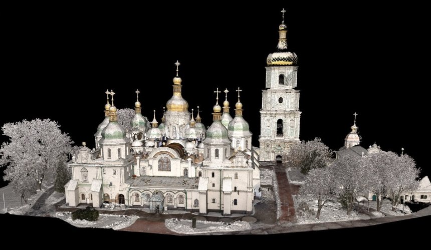 У Києві Софійський собор оцифрували за допомогою лазерного сканера 
